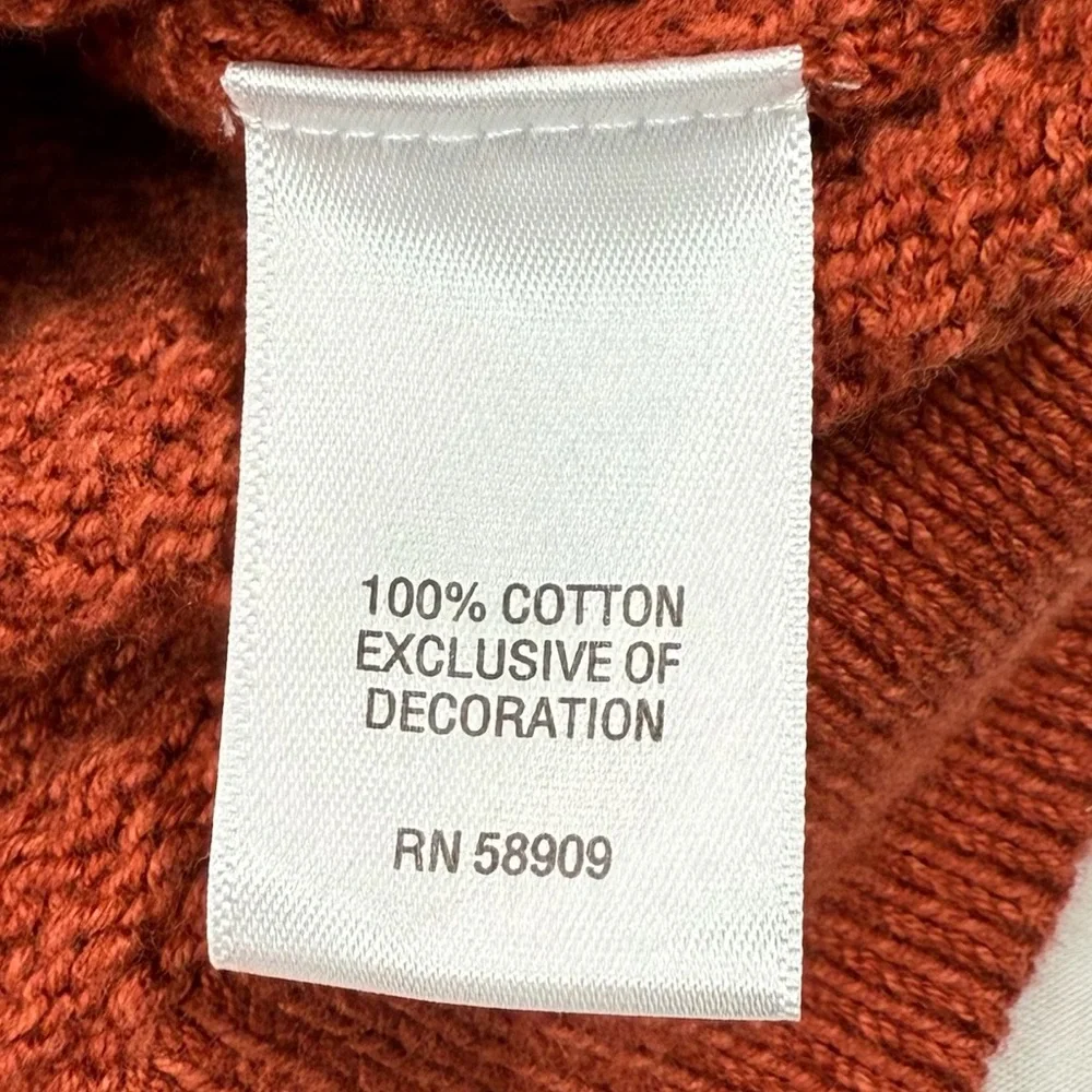 NWT‎ CLASS CLUB Boys’ Orange Waffle Knit Long Sleeve Henley Sweater Size 18-20